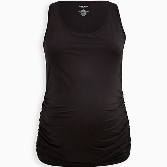 4X - Torrid | MATERNITY TANK - WICKING ACTIVE BLACK - Picture 5 of 5